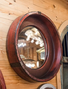 Industrial Foundry Pattern Mirror